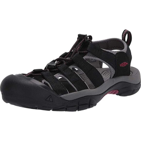 Keen Women's Newport H2 Sandals Size 7.5 Black/Raspberry Wine New - Picture 11 of 11